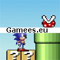 Sonic Lost In Mario World SWF Game